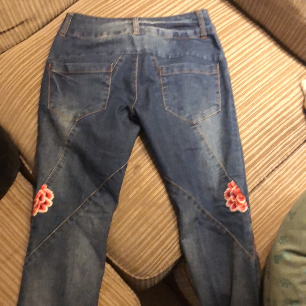 Japanese seam accent embroidered jeans - Picture 7 of 16
